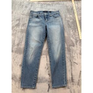 Lucky Brand Ava Mid Rise Crop Jeans Women's Size 28 Light Wash Blue Denim